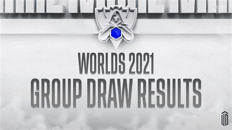 Worlds 2021 group draw results .